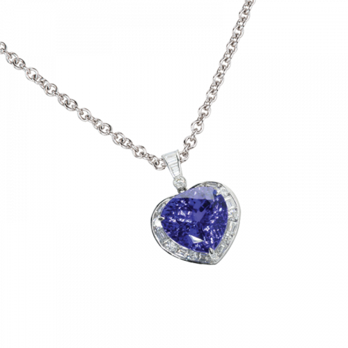 Tanzanite and Diamond Pendant